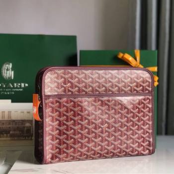 Goyard Jouvence GM Toiletry Clutch Bag Burgundy 2025 020201 (YS-251121013)