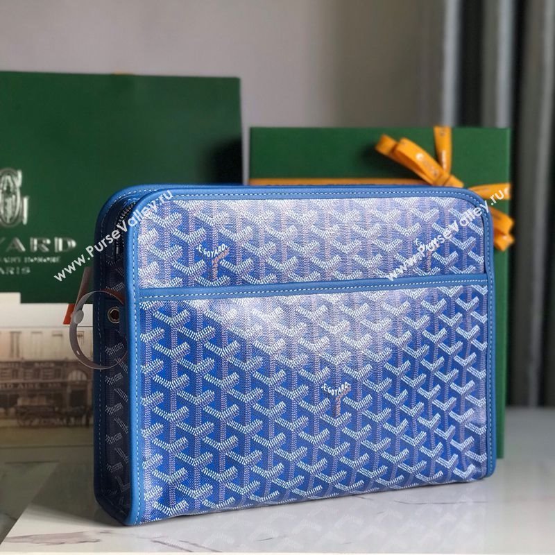 Goyard Jouvence GM Toiletry Clutch Bag Sky Blue 2025 020201 (YS-251121014)