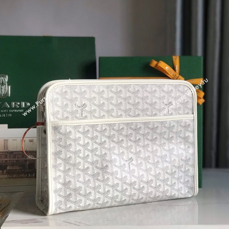 Goyard Jouvence GM Toiletry Clutch Bag White 2025 020201 (YS-251121018)