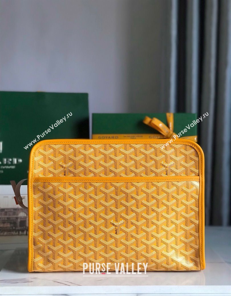 Goyard Jouvence GM Toiletry Clutch Bag Yellow 2025 020201 (YS-251121012)