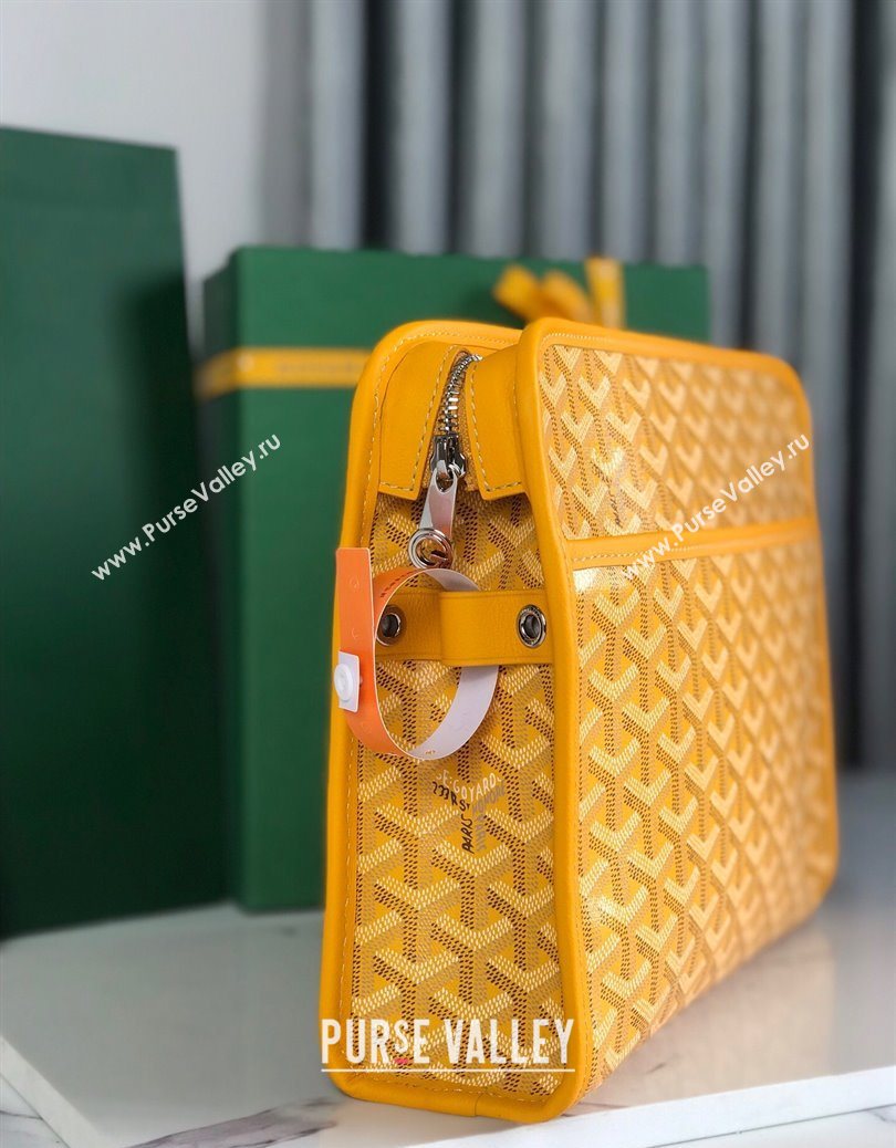 Goyard Jouvence GM Toiletry Clutch Bag Yellow 2025 020201 (YS-251121012)