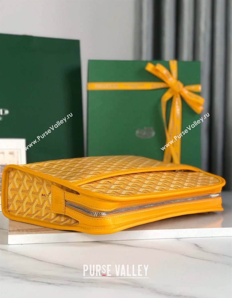 Goyard Jouvence GM Toiletry Clutch Bag Yellow 2025 020201 (YS-251121012)