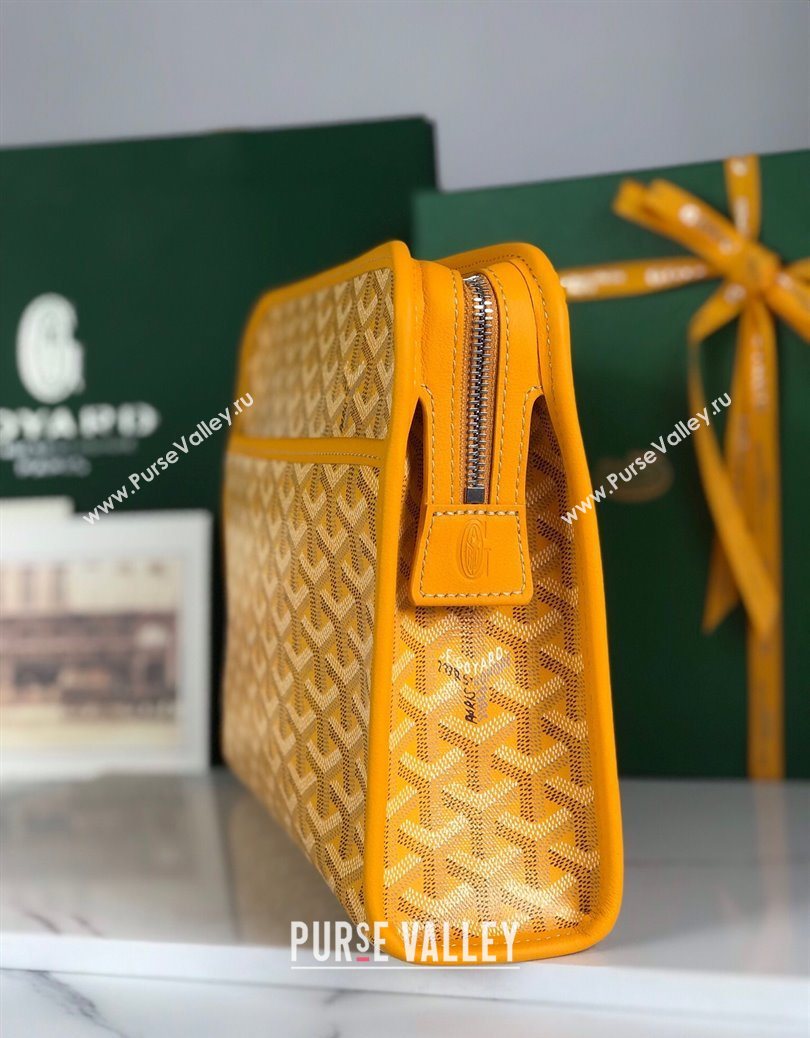 Goyard Jouvence GM Toiletry Clutch Bag Yellow 2025 020201 (YS-251121012)