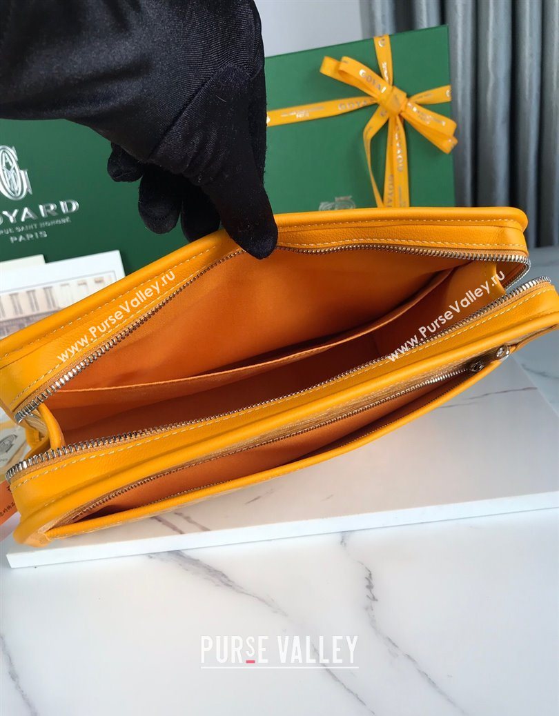 Goyard Jouvence GM Toiletry Clutch Bag Yellow 2025 020201 (YS-251121012)