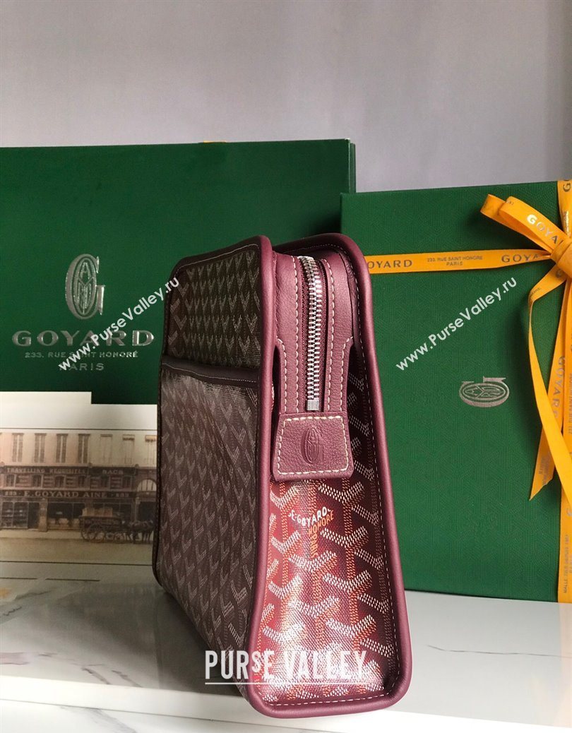 Goyard Jouvence GM Toiletry Clutch Bag Burgundy 2025 020201 (YS-251121013)