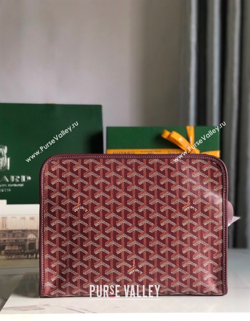 Goyard Jouvence GM Toiletry Clutch Bag Burgundy 2025 020201 (YS-251121013)