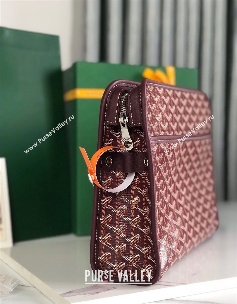Goyard Jouvence GM Toiletry Clutch Bag Burgundy 2025 020201 (YS-251121013)