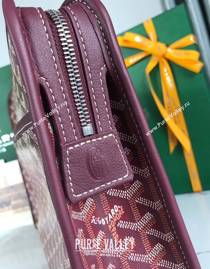 Goyard Jouvence GM Toiletry Clutch Bag Burgundy 2025 020201 (YS-251121013)