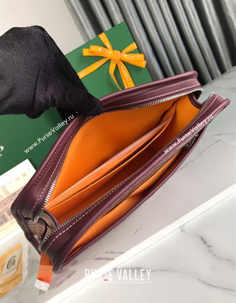 Goyard Jouvence GM Toiletry Clutch Bag Burgundy 2025 020201 (YS-251121013)