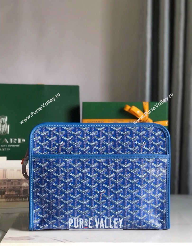 Goyard Jouvence GM Toiletry Clutch Bag Sky Blue 2025 020201 (YS-251121014)