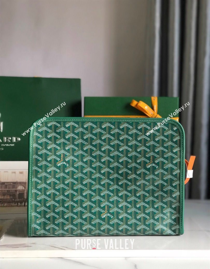 Goyard Jouvence GM Toiletry Clutch Bag Green 2025 020201 (YS-251121015)