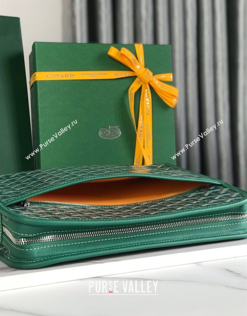 Goyard Jouvence GM Toiletry Clutch Bag Green 2025 020201 (YS-251121015)