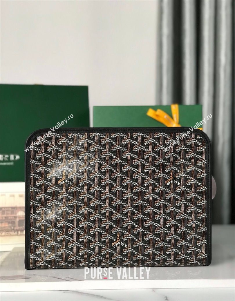Goyard Jouvence GM Toiletry Clutch Bag Black 2025 020201 (YS-251121010)