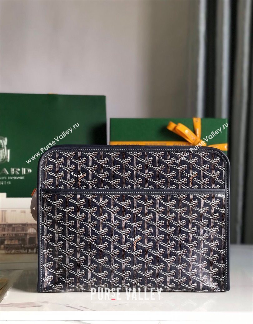 Goyard Jouvence GM Toiletry Clutch Bag Navy Blue 2025 020201 (YS-251121016)