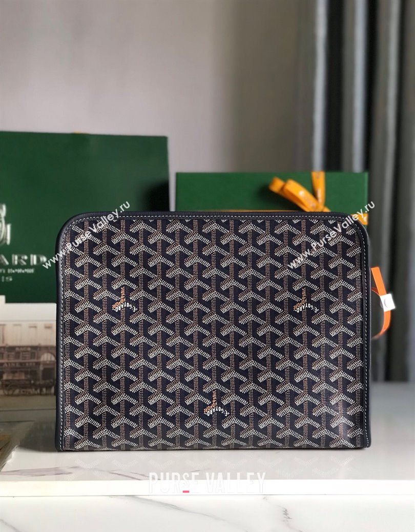 Goyard Jouvence GM Toiletry Clutch Bag Navy Blue 2025 020201 (YS-251121016)