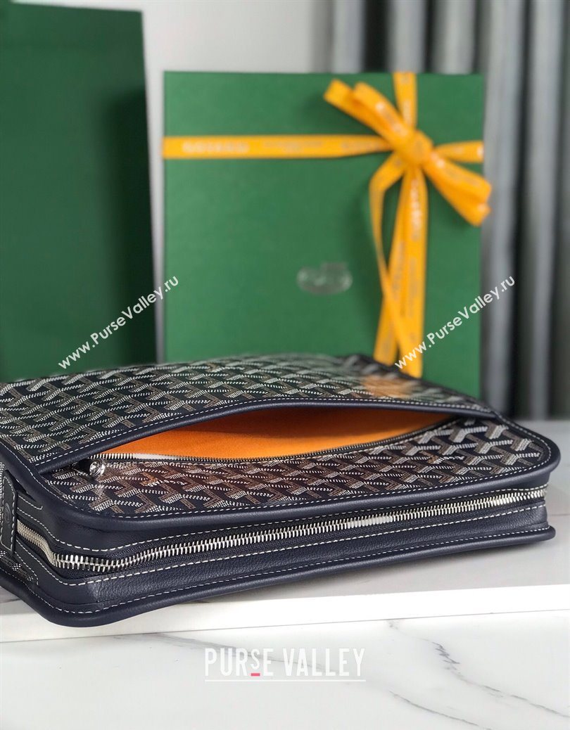 Goyard Jouvence GM Toiletry Clutch Bag Navy Blue 2025 020201 (YS-251121016)