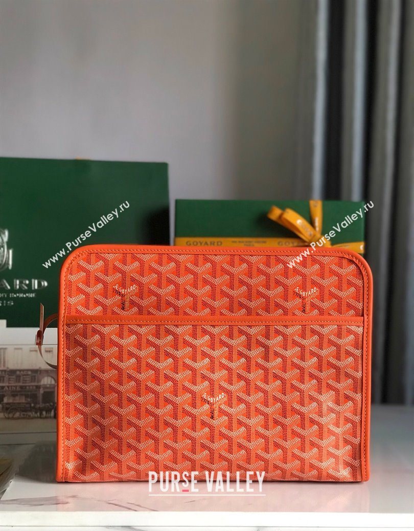 Goyard Jouvence GM Toiletry Clutch Bag Orange 2025 020201 (YS-251121017)