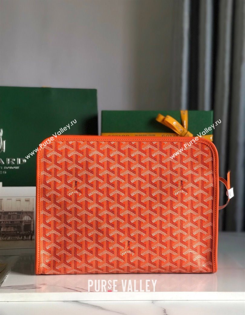 Goyard Jouvence GM Toiletry Clutch Bag Orange 2025 020201 (YS-251121017)