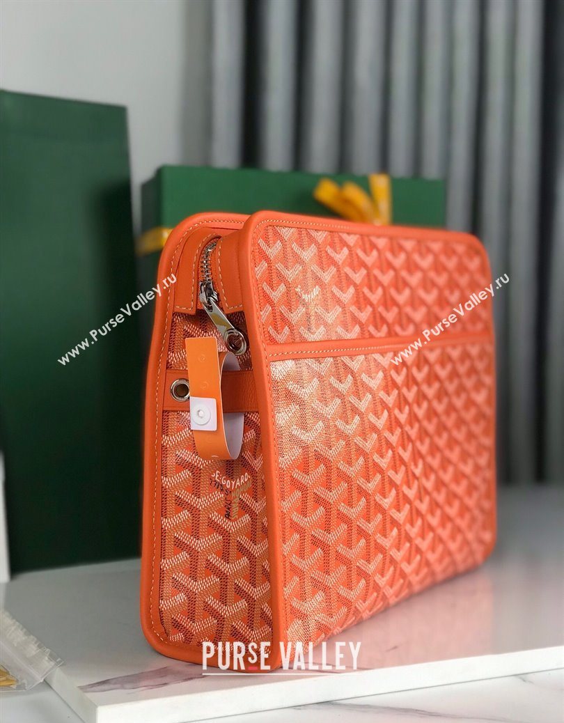 Goyard Jouvence GM Toiletry Clutch Bag Orange 2025 020201 (YS-251121017)