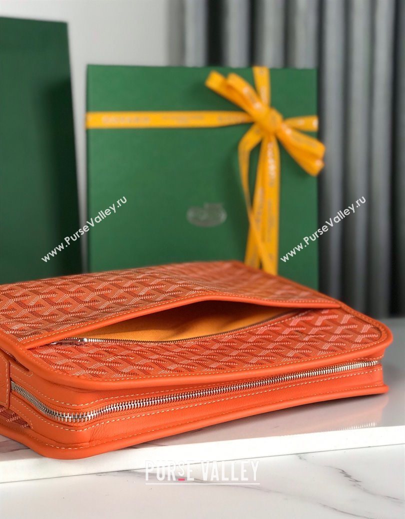 Goyard Jouvence GM Toiletry Clutch Bag Orange 2025 020201 (YS-251121017)