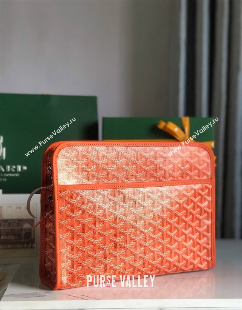 Goyard Jouvence GM Toiletry Clutch Bag Orange 2025 020201 (YS-251121017)