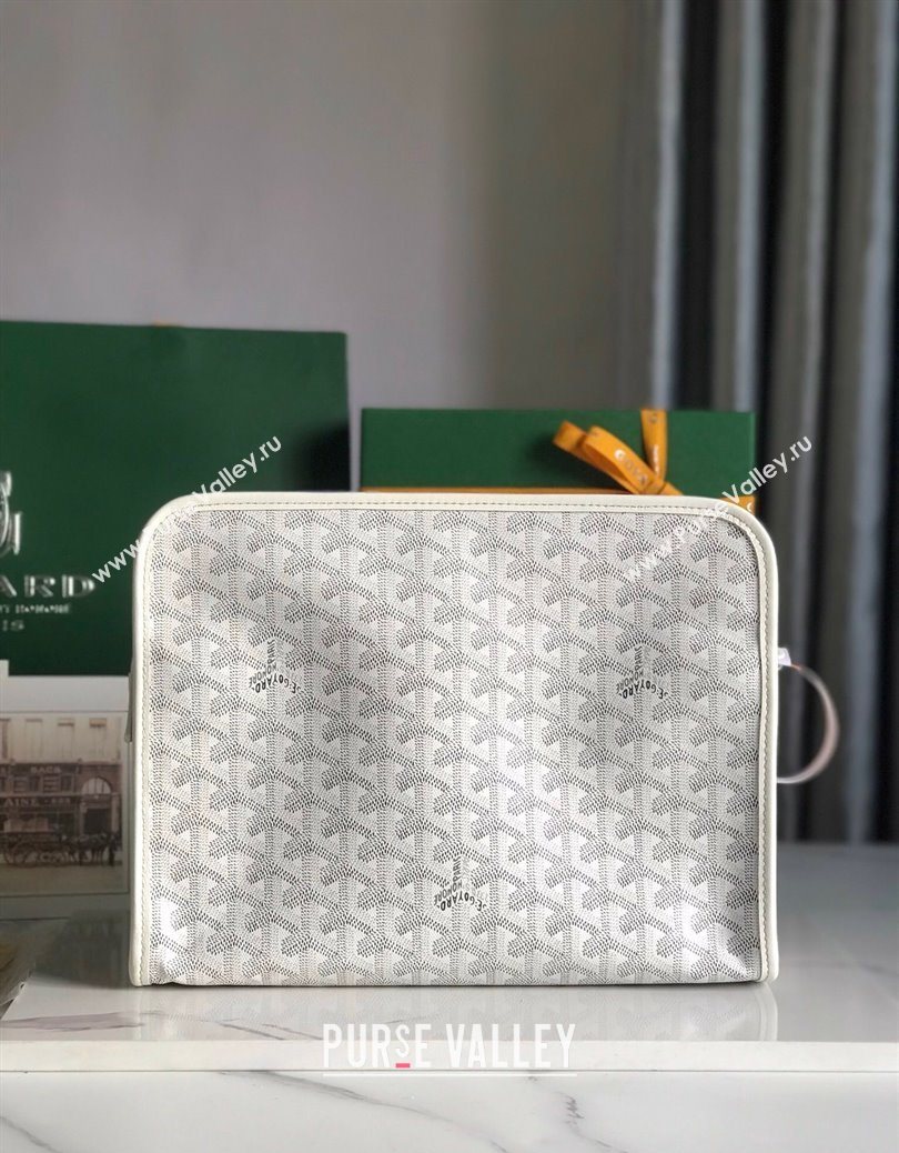 Goyard Jouvence GM Toiletry Clutch Bag White 2025 020201 (YS-251121018)