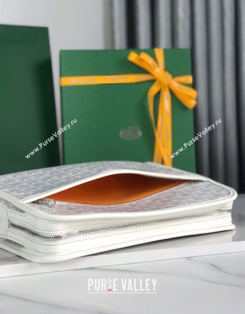 Goyard Jouvence GM Toiletry Clutch Bag White 2025 020201 (YS-251121018)