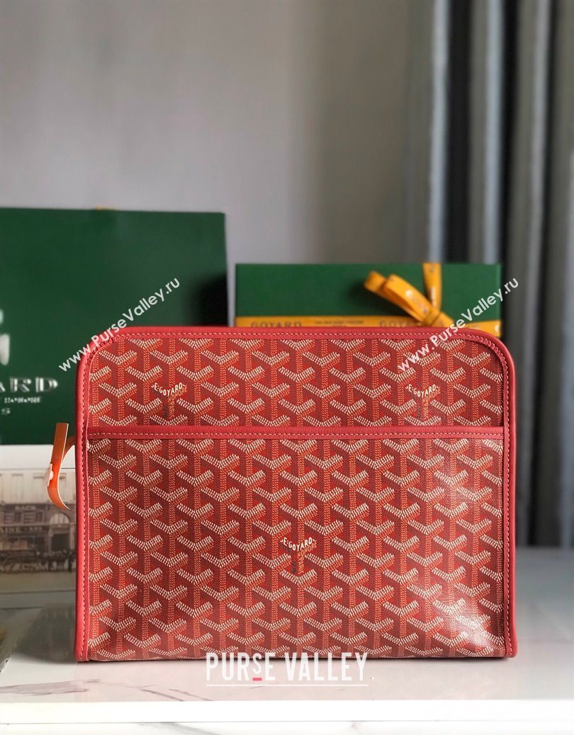 Goyard Jouvence GM Toiletry Clutch Bag Red 2025 020201 (YS-251121019)