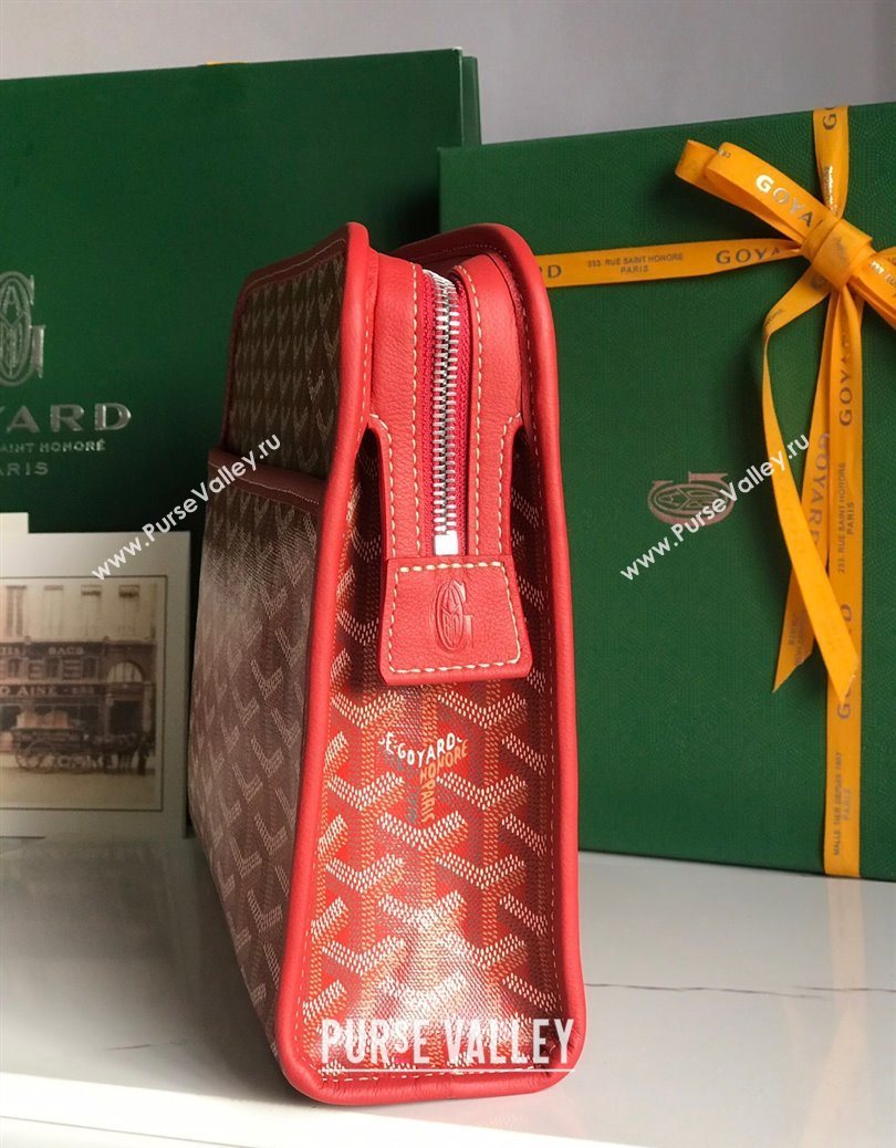 Goyard Jouvence GM Toiletry Clutch Bag Red 2025 020201 (YS-251121019)