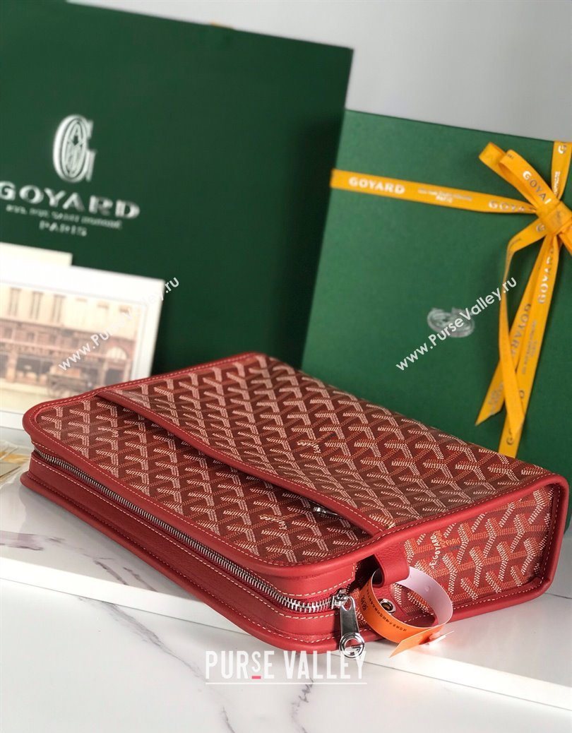 Goyard Jouvence GM Toiletry Clutch Bag Red 2025 020201 (YS-251121019)
