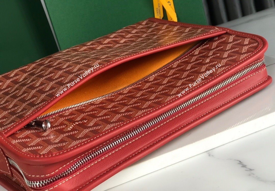 Goyard Jouvence GM Toiletry Clutch Bag Red 2025 020201 (YS-251121019)