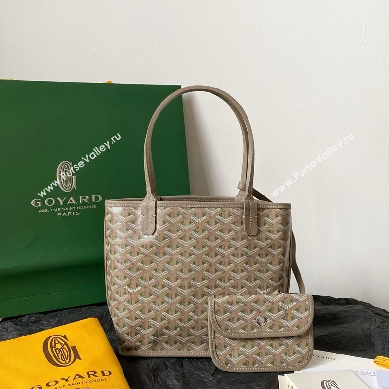 Goyard Anjou Mini Tote Bag Grey/Green 2026 2003 (BI-260122035)
