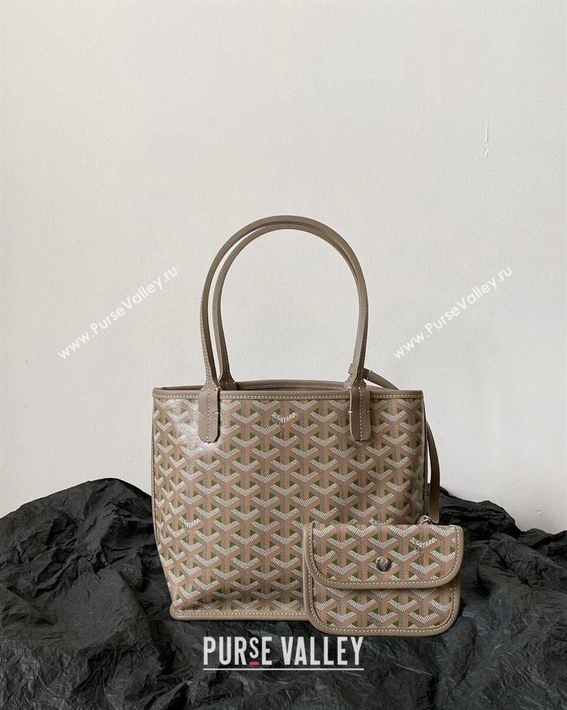 Goyard Anjou Mini Tote Bag Grey/Green 2026 2003 (BI-260122035)