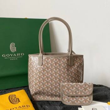 Goyard Anjou Mini Tote Bag Grey/Pink 2026 2003 (BI-260122036)