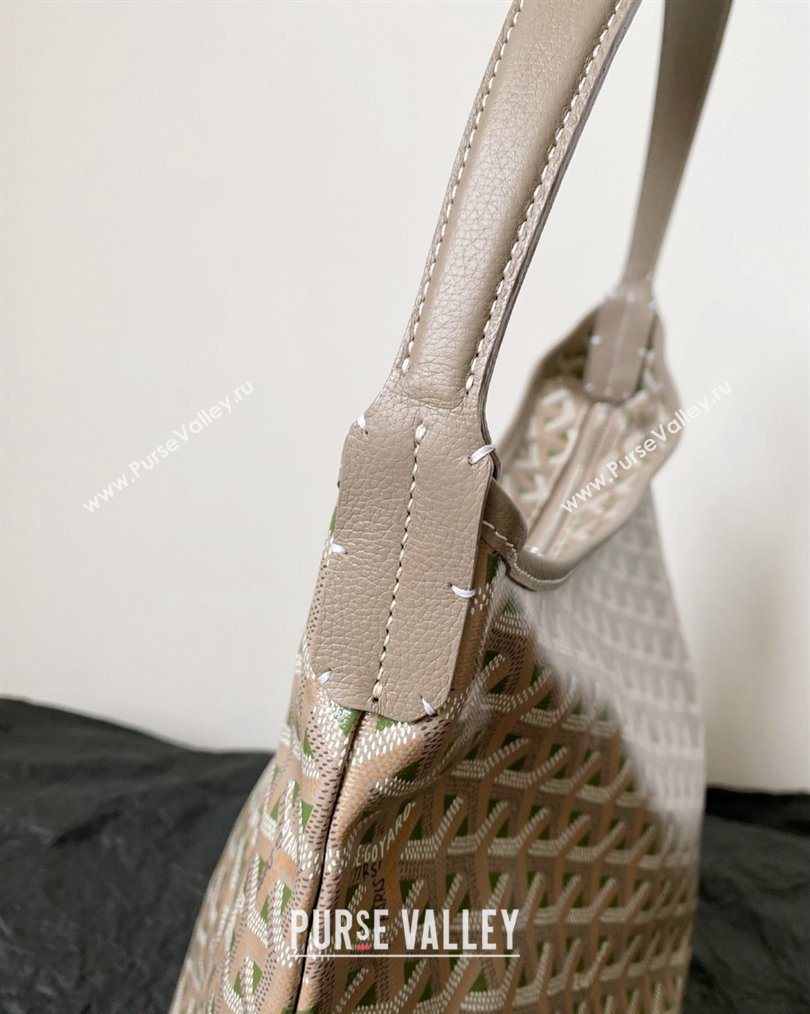 Goyard Boheme Hobo Bag Grey/Green 2026 GY8120 (BI-260122038)