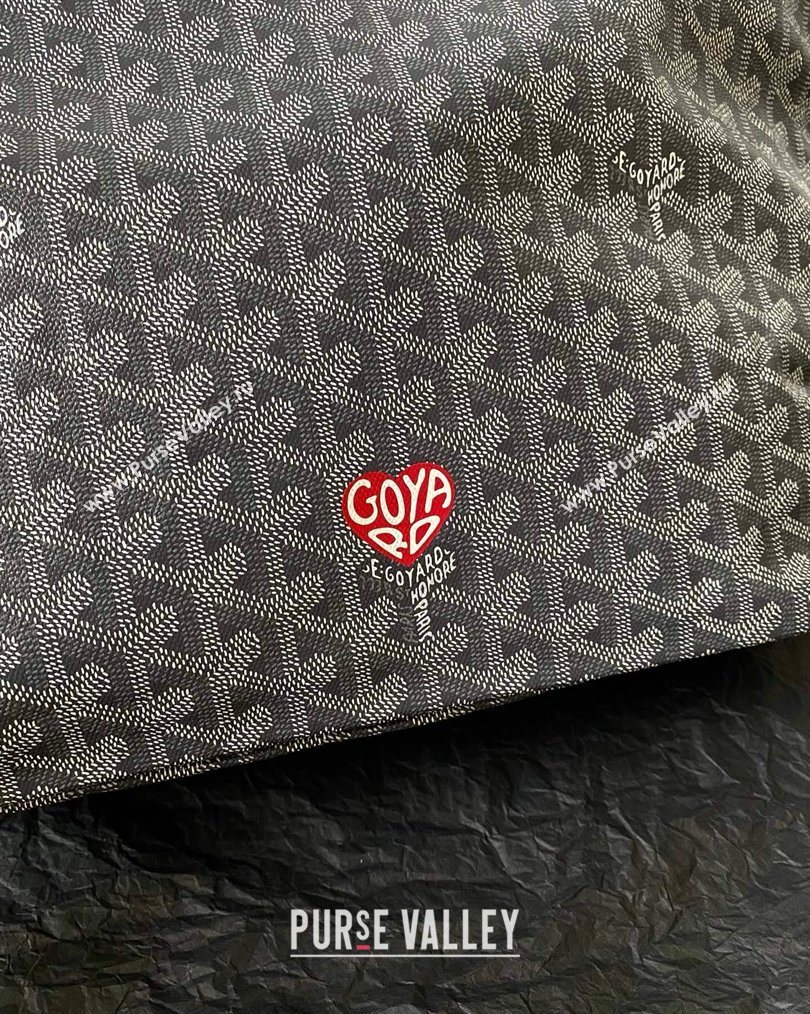 Goyard Boheme Hobo Bag with Red Heart Grey 2026 (BI-260122039)