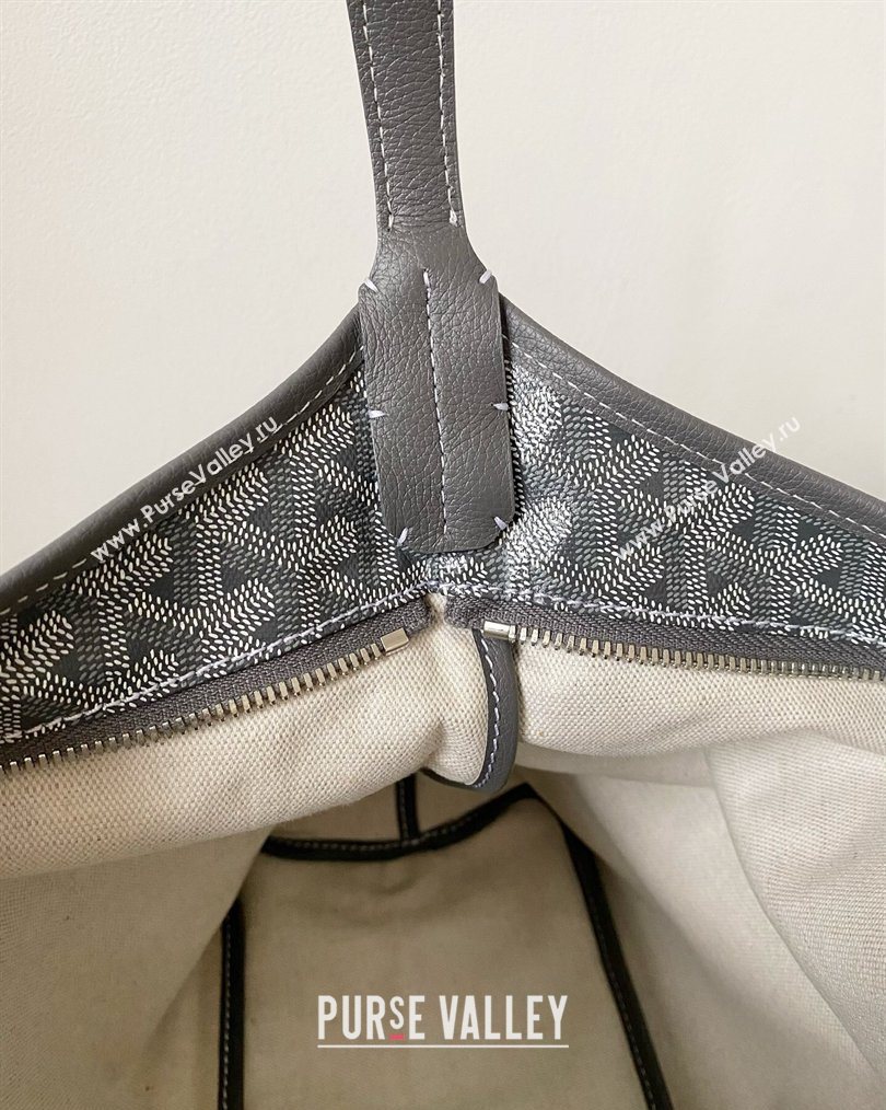 Goyard Boheme Hobo Bag with Red Heart Grey 2026 (BI-260122039)