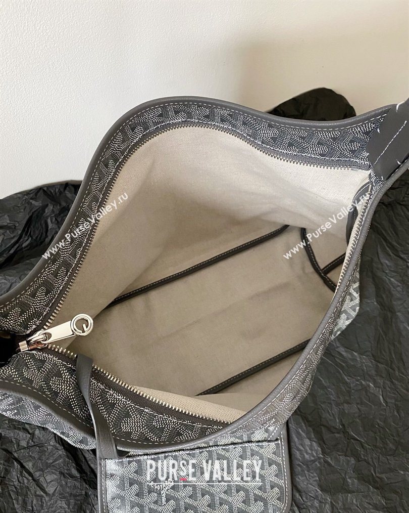 Goyard Boheme Hobo Bag with Red Heart Grey 2026 (BI-260122039)