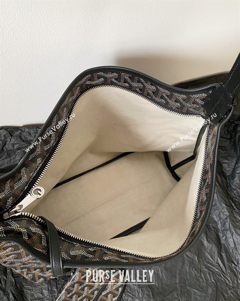 Goyard Boheme Hobo Bag with Red Heart Black 2026 (BI-260122041)