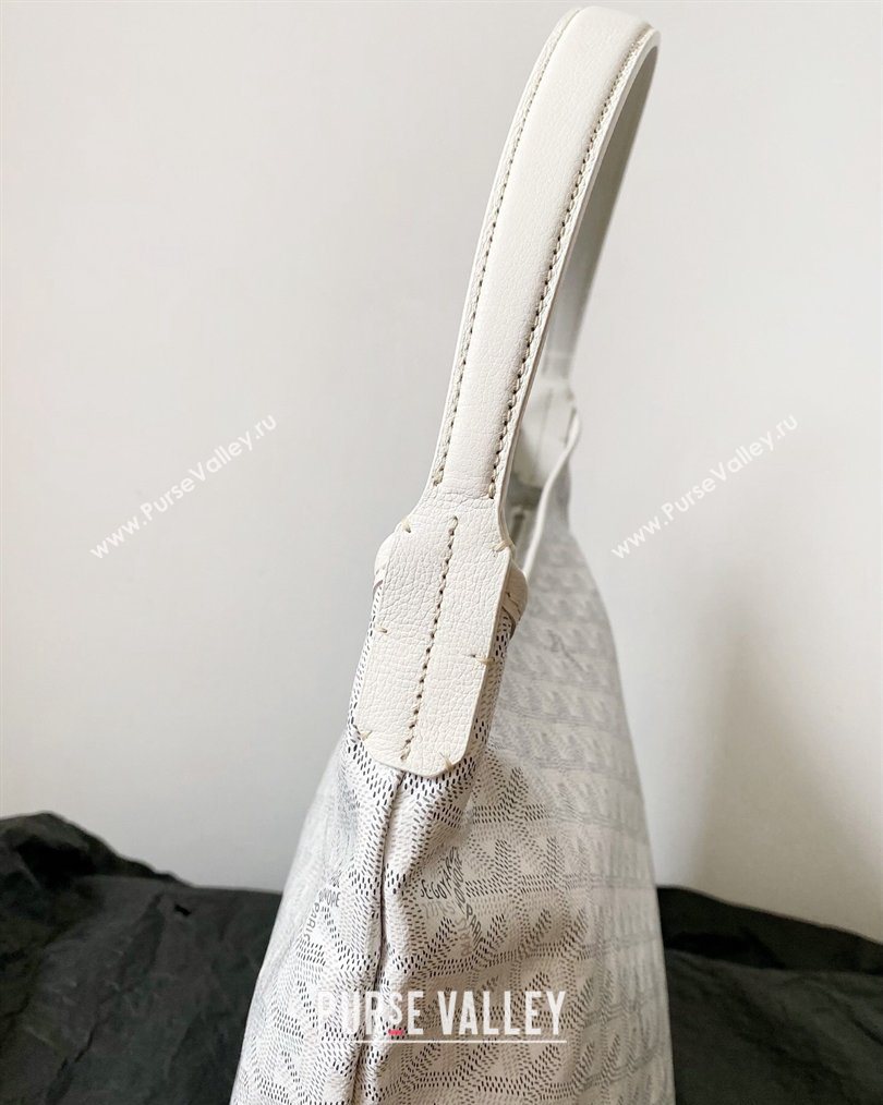 Goyard Boheme Hobo Bag with Red Heart White 2026 (BI-260122042)