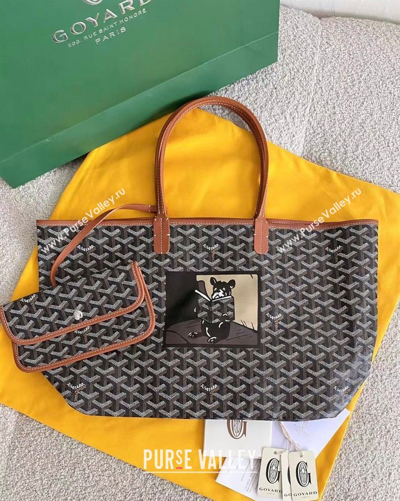 Goyard Saint Louis PM Bag with Bulldog Print Brown 2026 (BI-260122055)