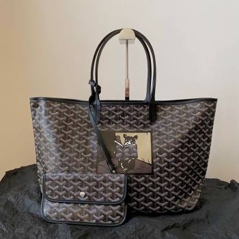 Goyard Saint Louis PM Bag with Bulldog Print Black 2026 (BI-260122056)