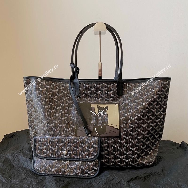Goyard Saint Louis PM Bag with Bulldog Print Black 2026 (BI-260122056)