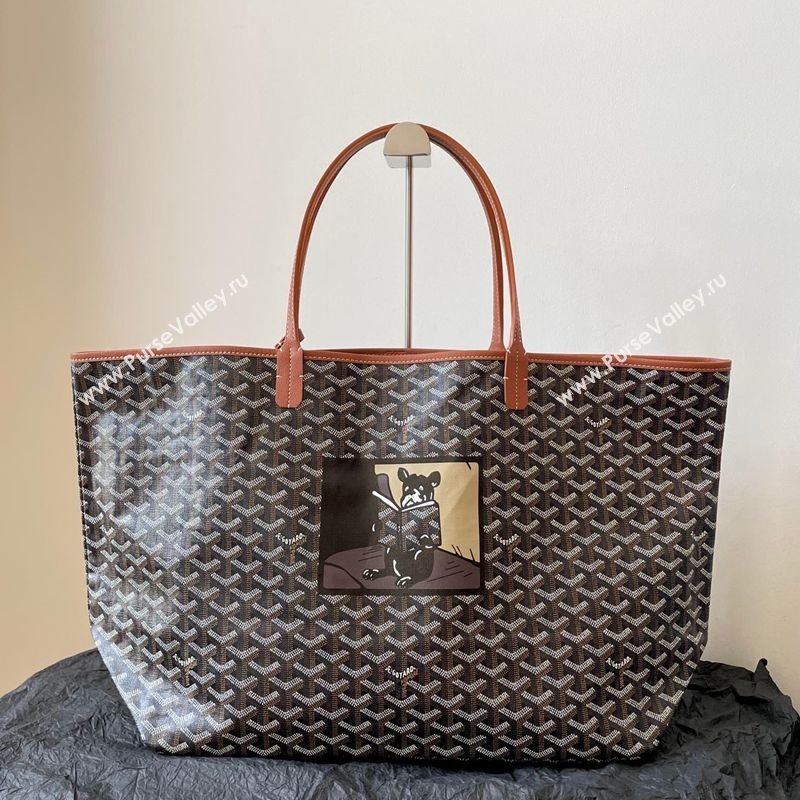 Goyard Saint Louis GM Bag with Bulldog Print Brown 2026 (BI-260122057)