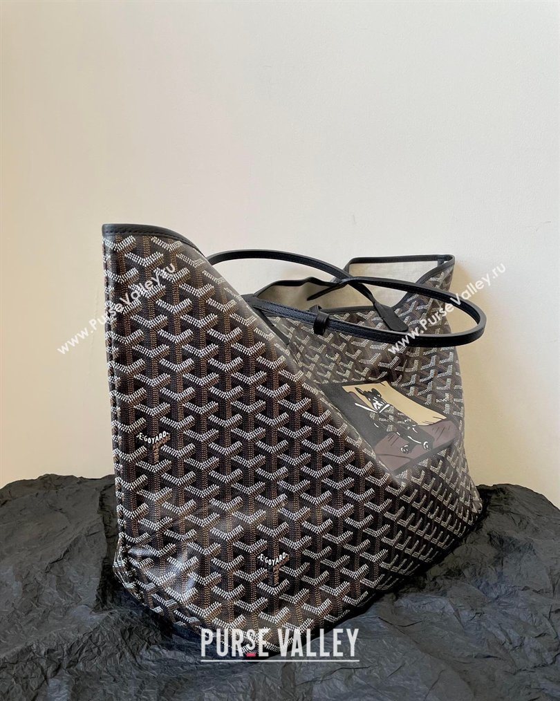 Goyard Saint Louis GM Bag with Bulldog Print Black 2026 (BI-260122058)