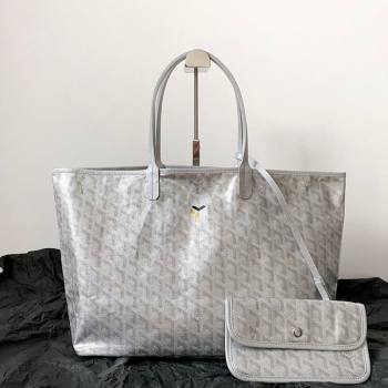Goyard Saint Louis PM Bag with Dogtooth Print Silver 2026 (BI-260122053)