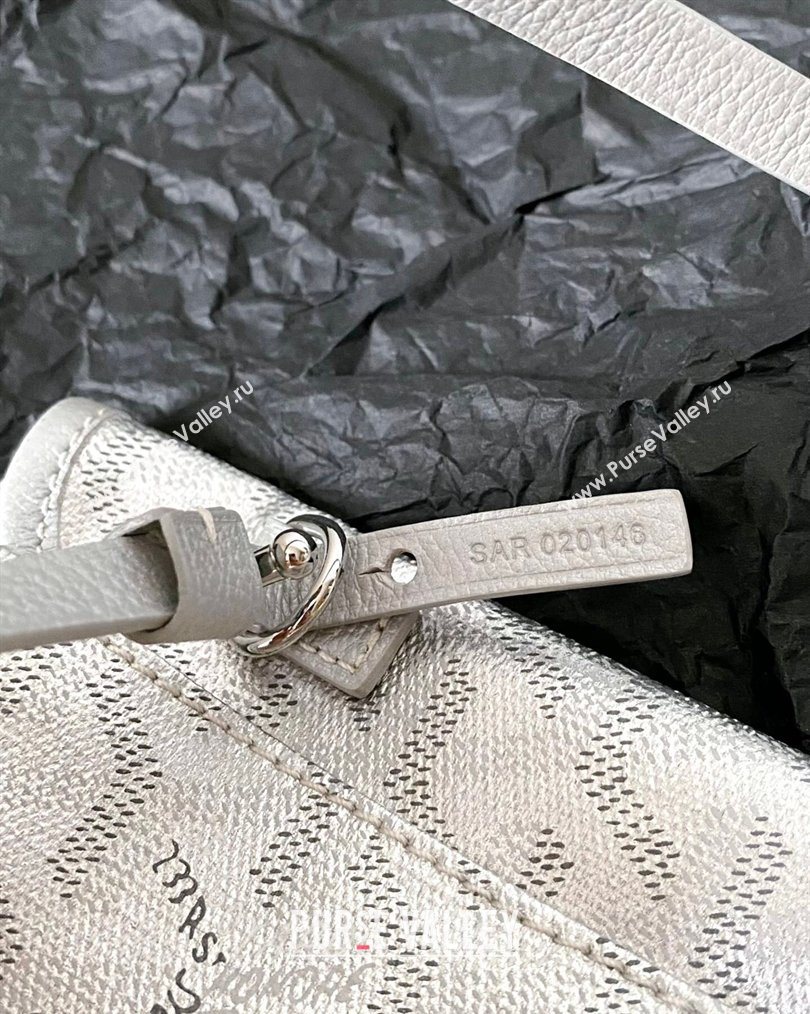 Goyard Saint Louis PM Bag with Dogtooth Print Silver 2026 (BI-260122053)