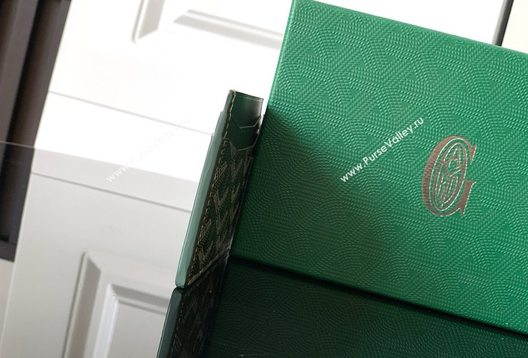 Goyard Saint-Sulpice Card Case Wallet Dark Green 2026 3301 (SCAI-260331097)