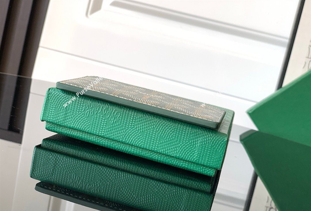 Goyard Saint-Sulpice Card Case Wallet Dark Green 2026 3301 (SCAI-260331097)