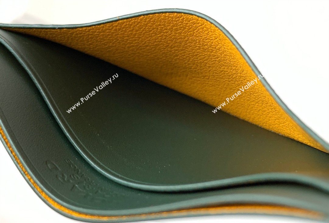 Goyard Saint-Sulpice Card Case Wallet Dark Green 2026 3301 (SCAI-260331097)